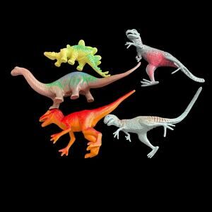 Chinasaur Plastic Figures Vintage 1990s Plastic Dinosaurs Lot of 5 Toy Cake Top
